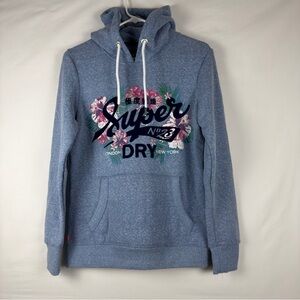 Superdry  Heritage Women’s M/L Hoodie Floral Pullover Sweater Spirit Of Japan